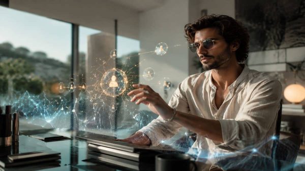 مفهوم سوشال‌فای و ترکیب شبکه‌های اجتماعی مدرن با دارایی‌های مالی دیجیتال و فناوری بلاک‌چین.